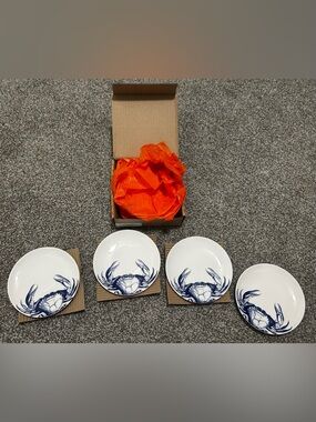 Caskata Artisina Blue Crab Mini Plates